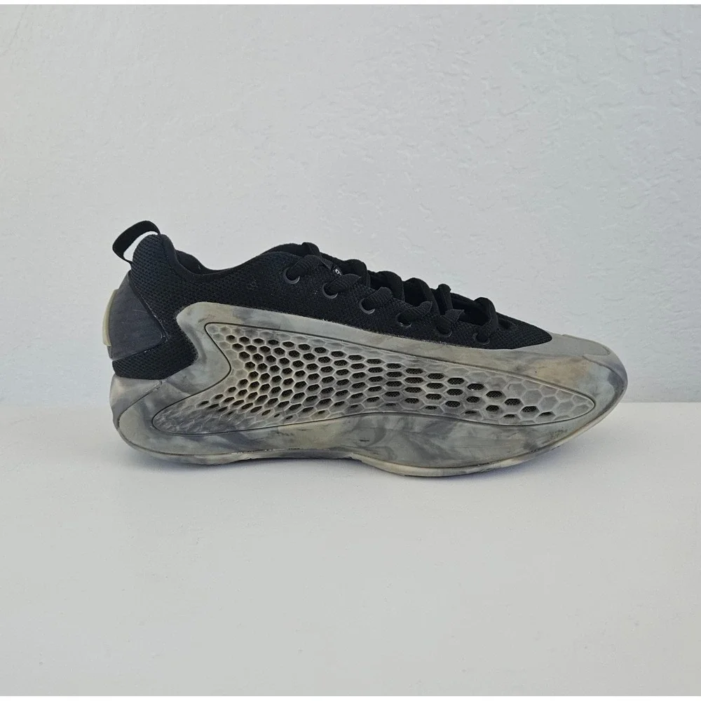 Adidas AE 1 Low Ascent Pack Basketball Shoes Youth 5 Black Grey Anthony Edwards